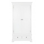 Windsor White Painted 2 Door Wardrobe with Drawers