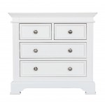 Windsor White Painted 2 over 2 Chest of Drawers