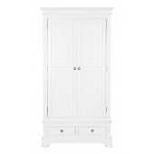Windsor White Painted 2 Door Wardrobe with Drawers