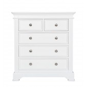 Windsor White Painted 2 over 3 Chest of Drawers